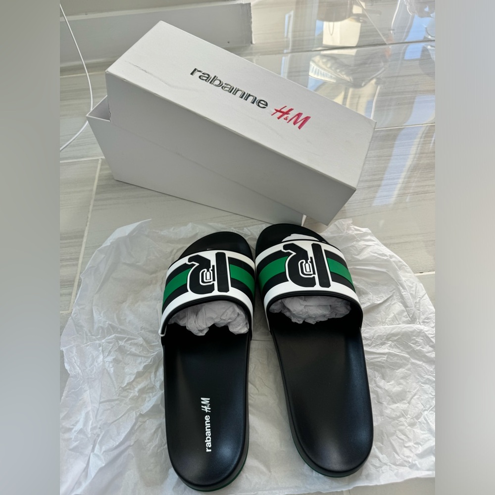 Rabbane X H&M Slides - Limited Edition - Size US 10 - 11.5 - NIB